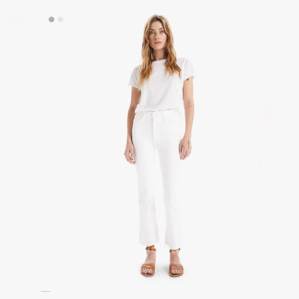 Mother denim hustler ankle frey - color is fairest of them all